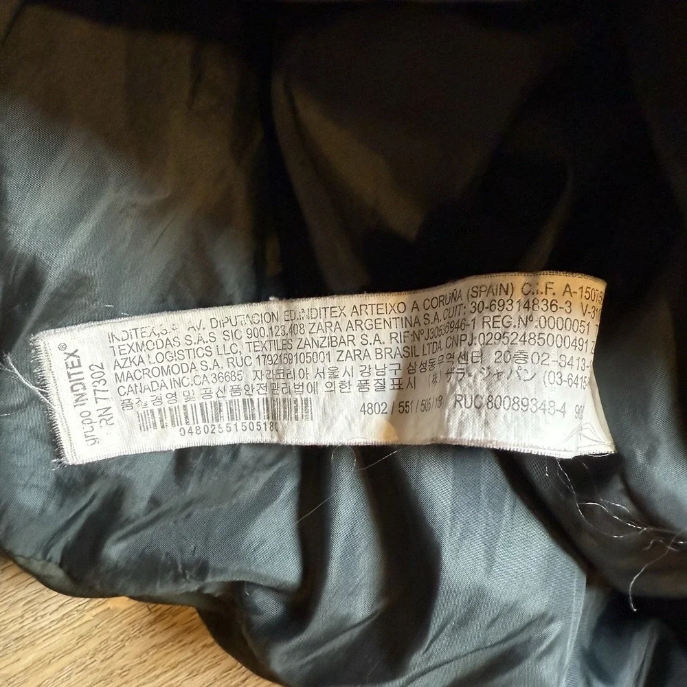 ZARA Baby Olive puffer HOOD Jacket Long Sleeve warm 